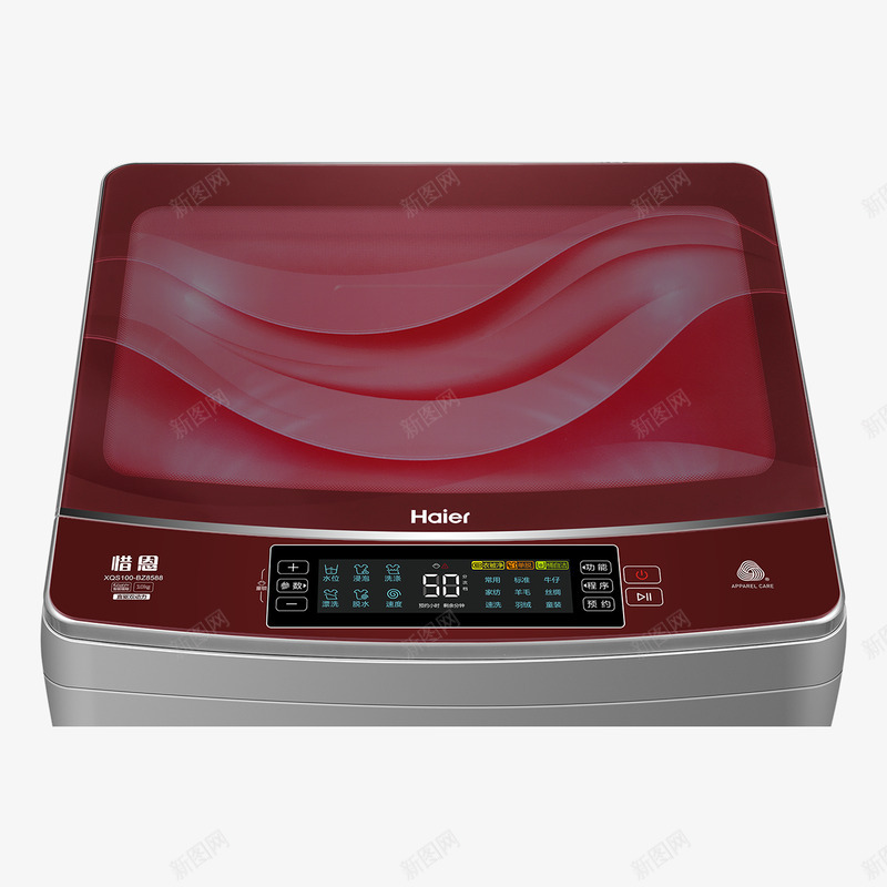 海尔XQS100BZ8588100公斤双动力波轮洗png免抠素材_新图网 https://ixintu.com 海尔 公斤 动力 波轮