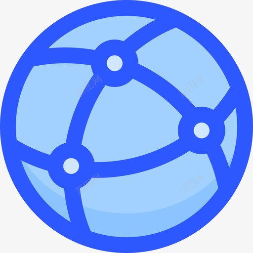 全球网络和通信3蓝色svg_新图网 https://ixintu.com 全球 全球网 网络 通信 蓝色