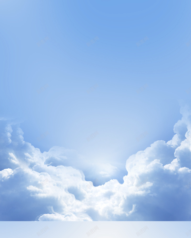 蓝色云层天空淘宝促销png免抠素材_新图网 https://ixintu.com 蓝色 云层 天空 淘宝 促销
