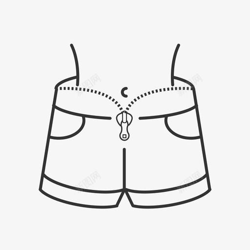 裤子拉链svg_新图网 https://ixintu.com 裤子 拉链