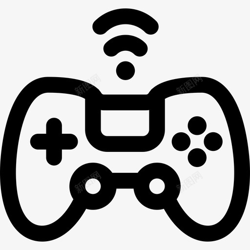Gamepad物联网114线性svg_新图网 https://ixintu.com 联网 线性