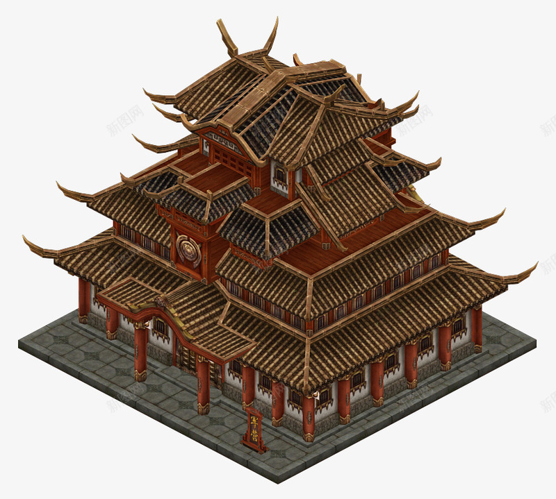 古风建筑单体设计17png免抠素材_新图网 https://ixintu.com 古风 建筑 单体 设计