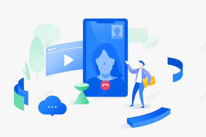 实时音视频音视频通话SDK融云RongCloudpng_新图网 https://ixintu.com 音视频 实时 通话 融云
