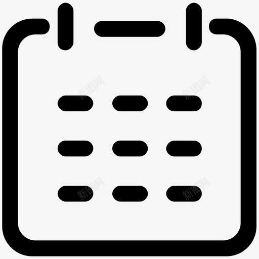 日历22pxfffsvg_新图网 https://ixintu.com 日历
