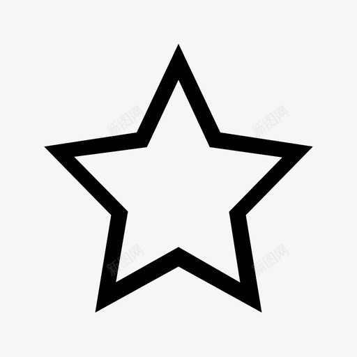 经典案例空五角星收藏svg_新图网 https://ixintu.com 经典案例 五角星 收藏