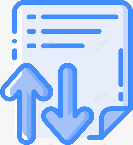 上下箭头文件和文件夹操作4蓝色svg_新图网 https://ixintu.com 上下 箭头 文件 文件夹 操作 蓝色