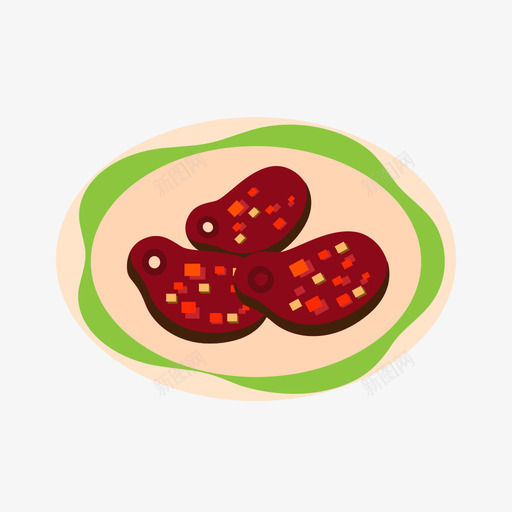 麻辣牛肉svg_新图网 https://ixintu.com 麻辣 牛肉 填充 手绘