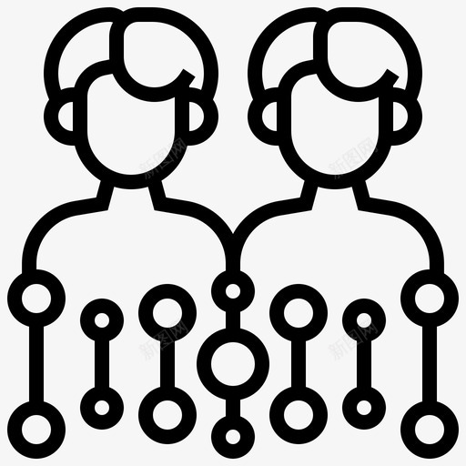 克隆生物化学20线性svg_新图网 https://ixintu.com 克隆 生物化学 线性