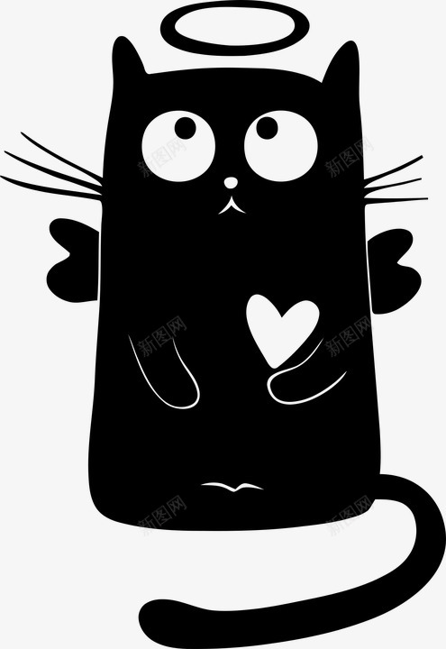 天使猫猫的晕心小猫爱浪漫情人节白png免抠素材_新图网 https://ixintu.com 天使 猫猫 晕心 小猫 爱浪 浪漫 情人节