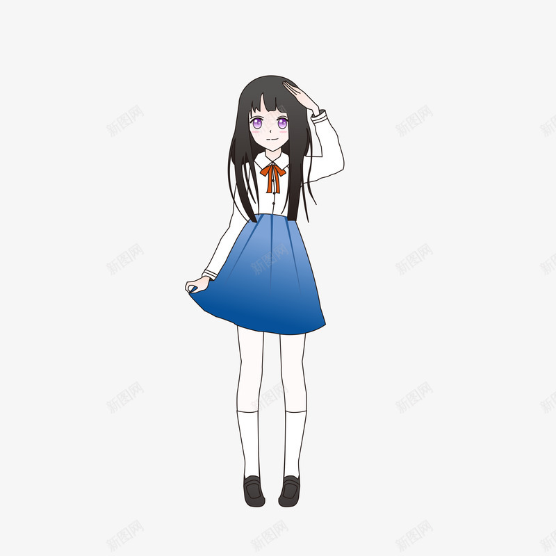 插画美女小女孩可爱小清新清纯少女美少女1267png免抠素材_新图网 https://ixintu.com 少女 插画 美女 小女孩 可爱 爱小 清新 清纯