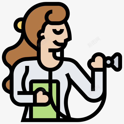 医生职业女性4直系肤色svg_新图网 https://ixintu.com 医生 职业女性 直系 肤色
