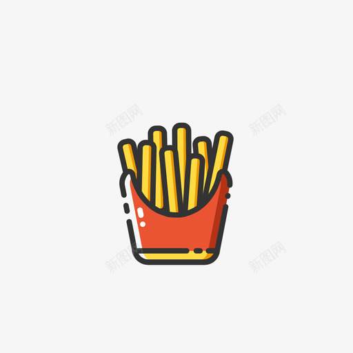 mbe风格薯条1svg_新图网 https://ixintu.com 风格 薯条