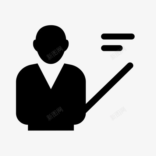 主讲师端管理svg_新图网 https://ixintu.com 主讲 讲师 管理 扁平 单色