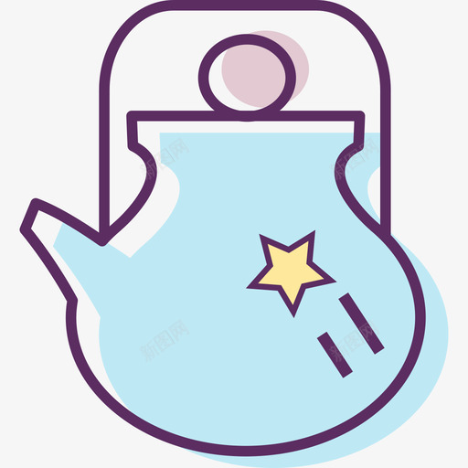 水壶svg_新图网 https://ixintu.com 水壶 填充 多色 可爱