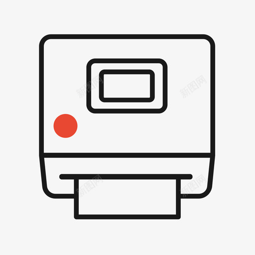数码拍立得svg_新图网 https://ixintu.com 数码 立得 线性 简约
