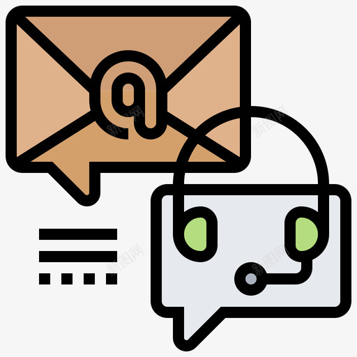 联系邮件网页托管76线颜色svg_新图网 https://ixintu.com 联系 邮件 网页 托管 管线 颜色