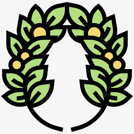 花环皇室元素4线性颜色svg_新图网 https://ixintu.com 花环 皇室 元素 线性 颜色
