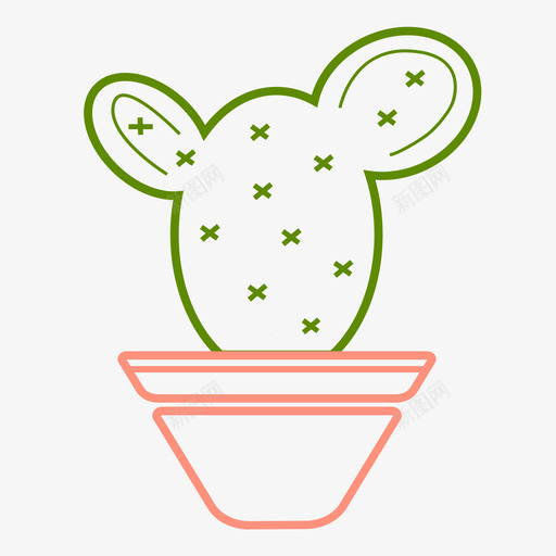 盆栽svg_新图网 https://ixintu.com 盆栽 绿植 仙人掌