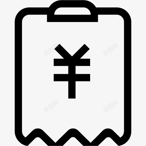 44x442px账单svg_新图网 https://ixintu.com 账单 线性