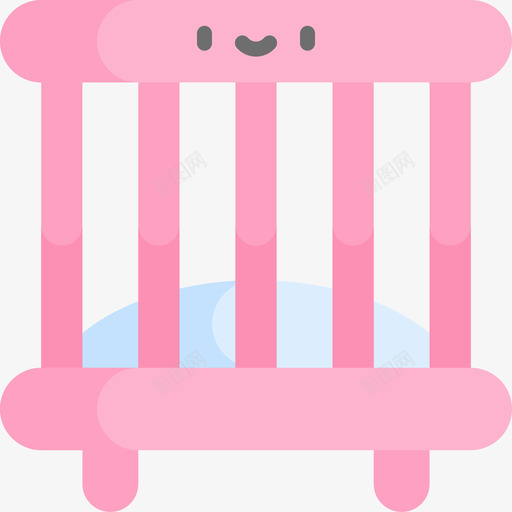 婴儿床婴儿149扁平svg_新图网 https://ixintu.com 婴儿床 婴儿 扁平