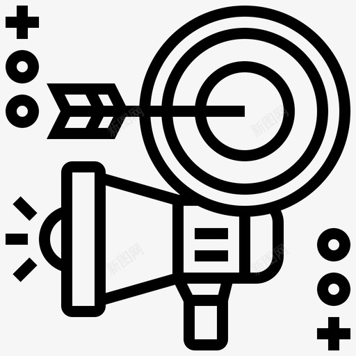 广告企业发展1线性svg_新图网 https://ixintu.com 广告 企业发展 线性