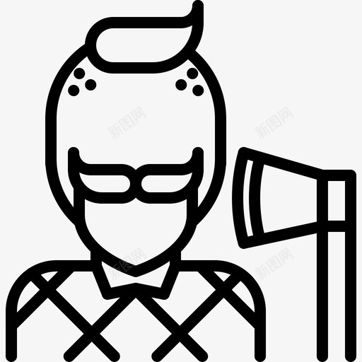 伐木工人木材5直系svg_新图网 https://ixintu.com 伐木 伐木工 工人 木材 直系