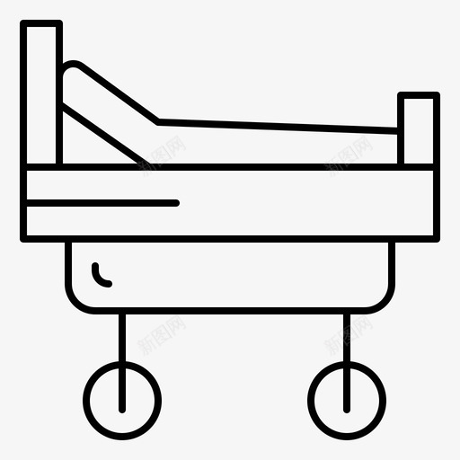 床轮床医院svg_新图网 https://ixintu.com 床轮 医院 医疗 生物