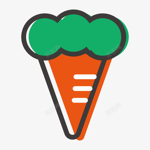 阿果瓜瓜图标胡萝卜01svg_新图网 https://ixintu.com 阿果 瓜瓜 图标 胡萝卜