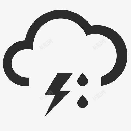 d4雷阵雨svg_新图网 https://ixintu.com 雷阵雨