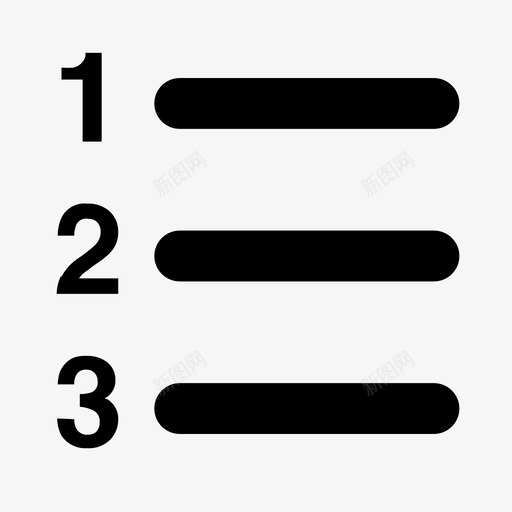 有序列表svg_新图网 https://ixintu.com 有序 列表