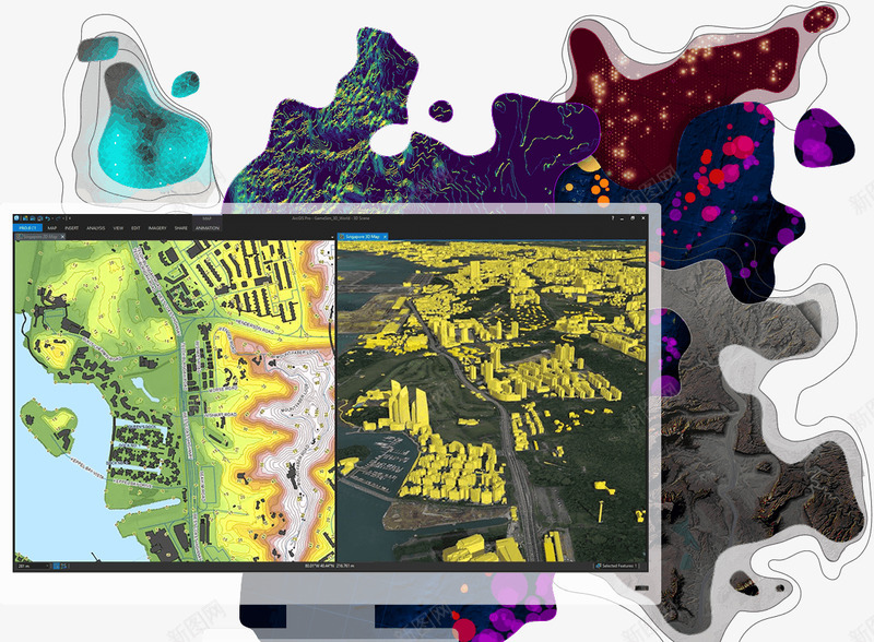 ArcGISPro2D和3DGIS制图软件ArcGpng_新图网 https://ixintu.com 制图 软件