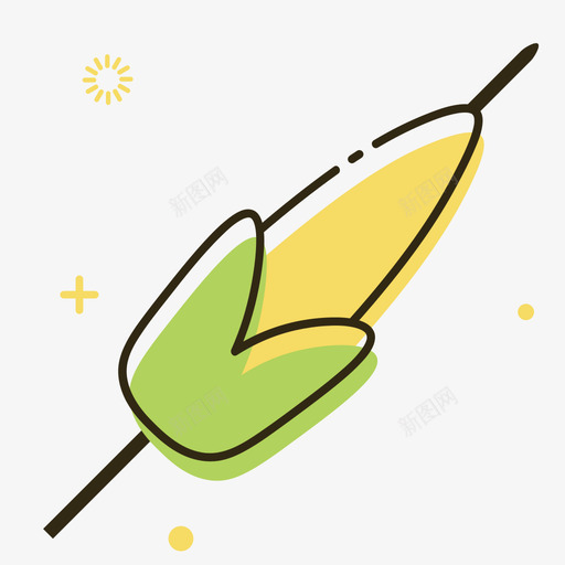 烤玉米svg_新图网 https://ixintu.com 玉米