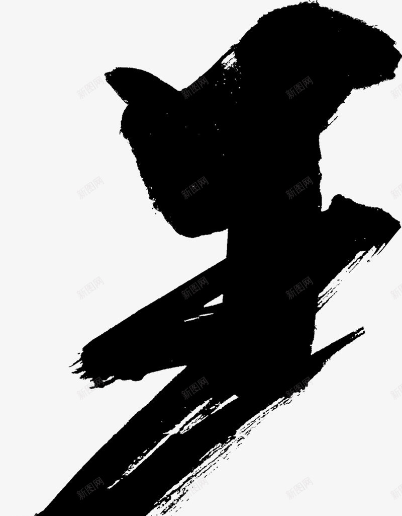 1812207毛笔笔触png免抠素材_新图网 https://ixintu.com 毛笔 笔触