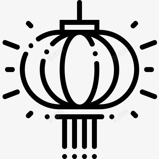 纸灯笼中国89直线型svg_新图网 https://ixintu.com 纸灯 灯笼 中国 直线 线型