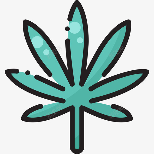 叶大麻13线形颜色svg_新图网 https://ixintu.com 叶大麻 大麻 线形 颜色