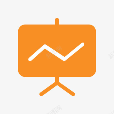 报表橘色图标icon 报表橘色图标