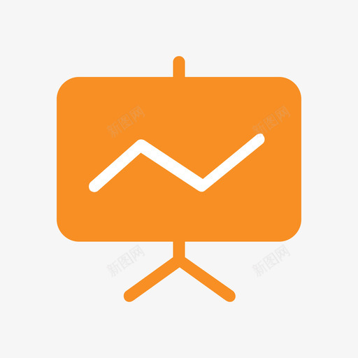 报表橘色svg_新图网 https://ixintu.com 报表 橘色