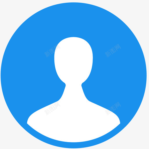 个人选中蓝色svg_新图网 https://ixintu.com 个人 选中 蓝色