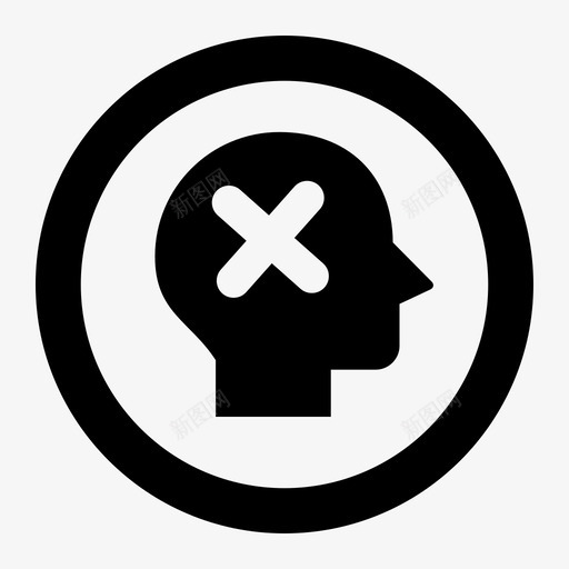 精神病人svg_新图网 https://ixintu.com 精神 精神病 病人