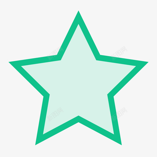 形状星形绿svg_新图网 https://ixintu.com 形状 星形