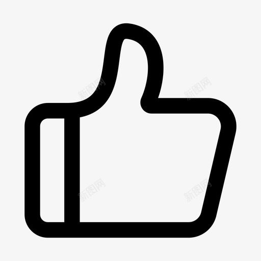 点赞icon2svg_新图网 https://ixintu.com 点赞 线性 单色 填充 商务 简约