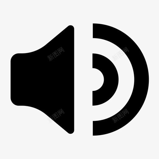 PCt播放喇叭svg_新图网 https://ixintu.com 播放 喇叭
