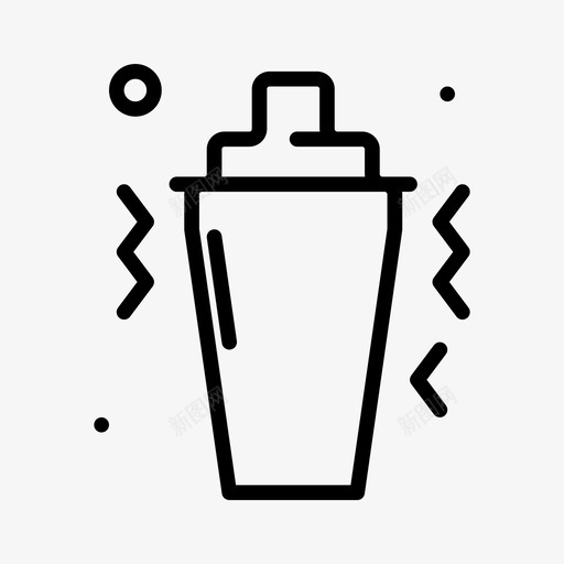 鸡尾酒摇壶饮料37直线型svg_新图网 https://ixintu.com 鸡尾酒 摇壶 饮料 直线 线型