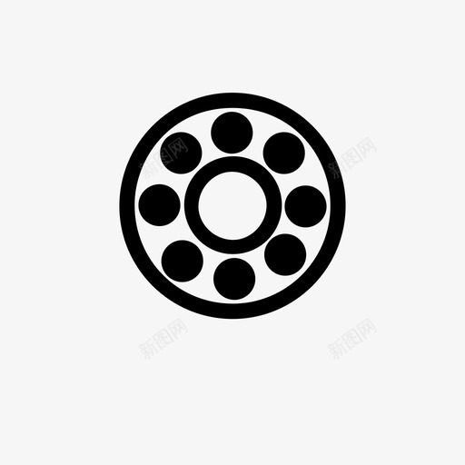 滚珠轴承svg_新图网 https://ixintu.com 滚珠轴承