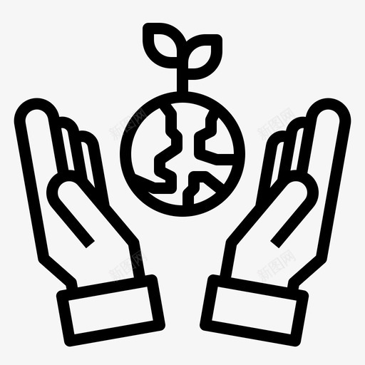 地球塑料污染19线性svg_新图网 https://ixintu.com 地球 塑料 污染 线性