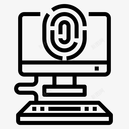 手指扫描计算机74线性svg_新图网 https://ixintu.com 手指 扫描 计算机 线性