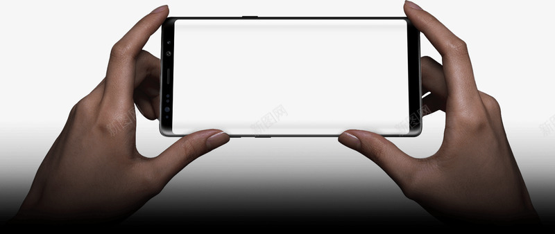 握着横向模式的盖乐世Note8的手png_新图网 https://ixintu.com 握着 横向 模式 盖乐世