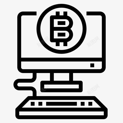 比特币计算机74线性svg_新图网 https://ixintu.com 比特 计算机 线性