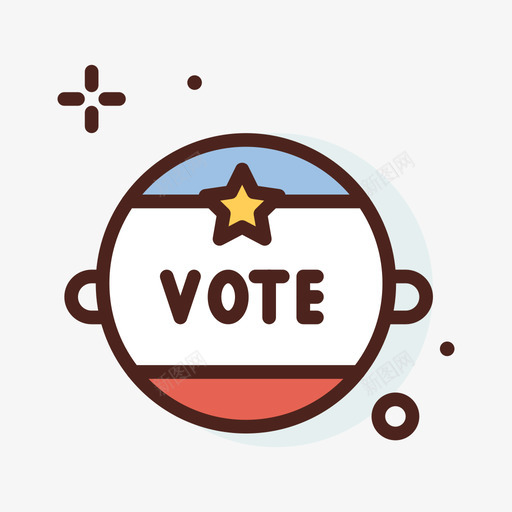 投票美国选举1线性颜色svg_新图网 https://ixintu.com 投票 美国 选举 线性 颜色