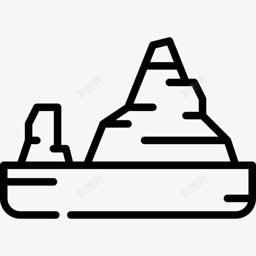 山自然132线性svg_新图网 https://ixintu.com 自然 线性